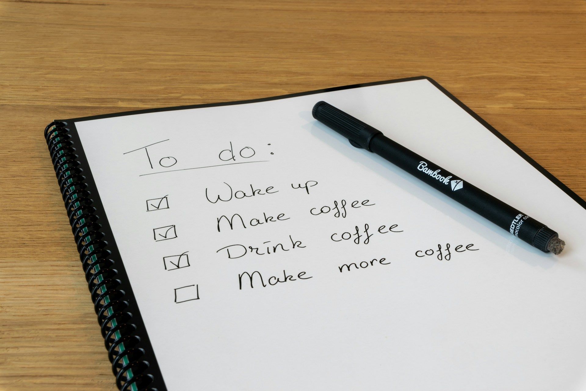 Wir arbeiten unsere To-Do Liste ab...