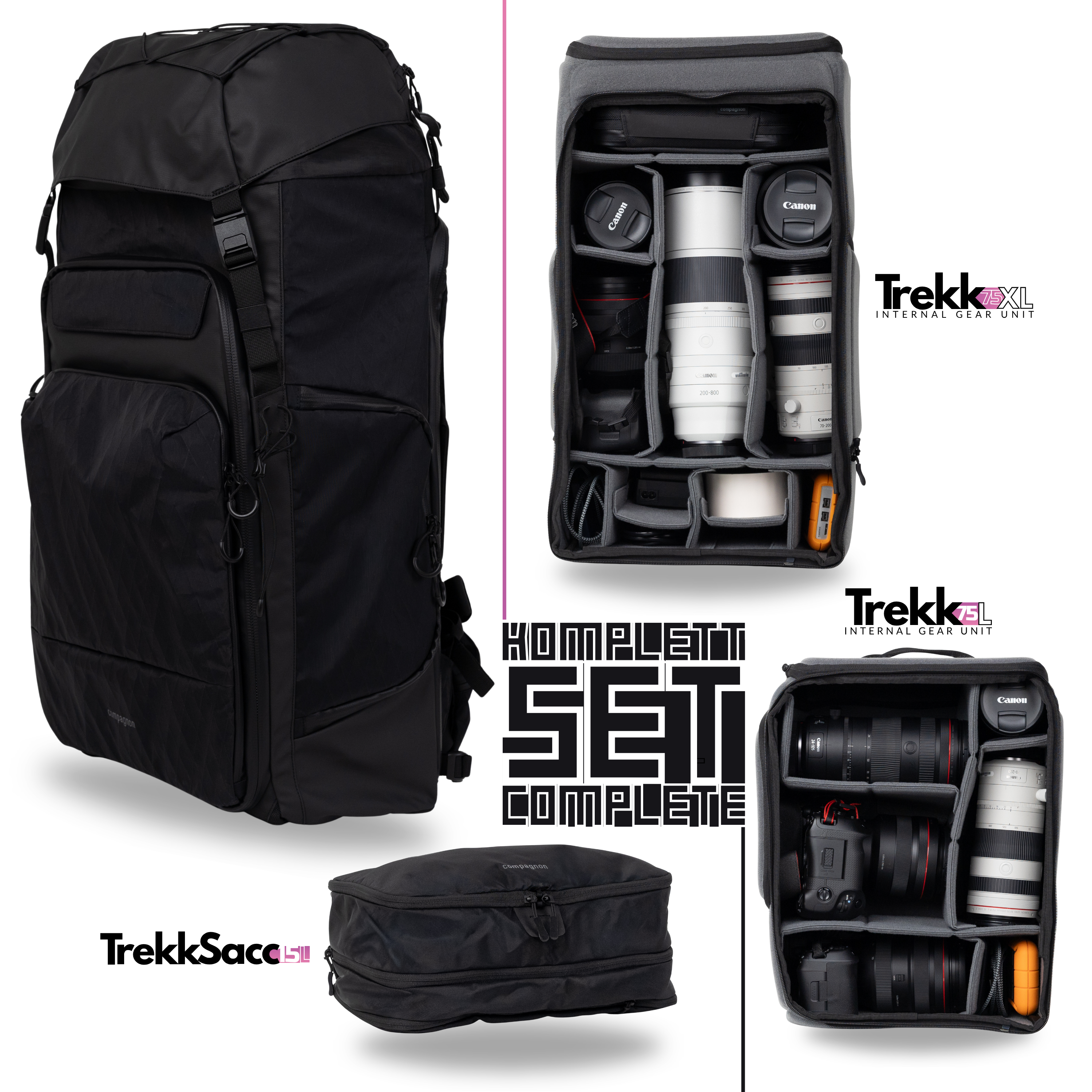 Element trekkpack 75L - Set completo