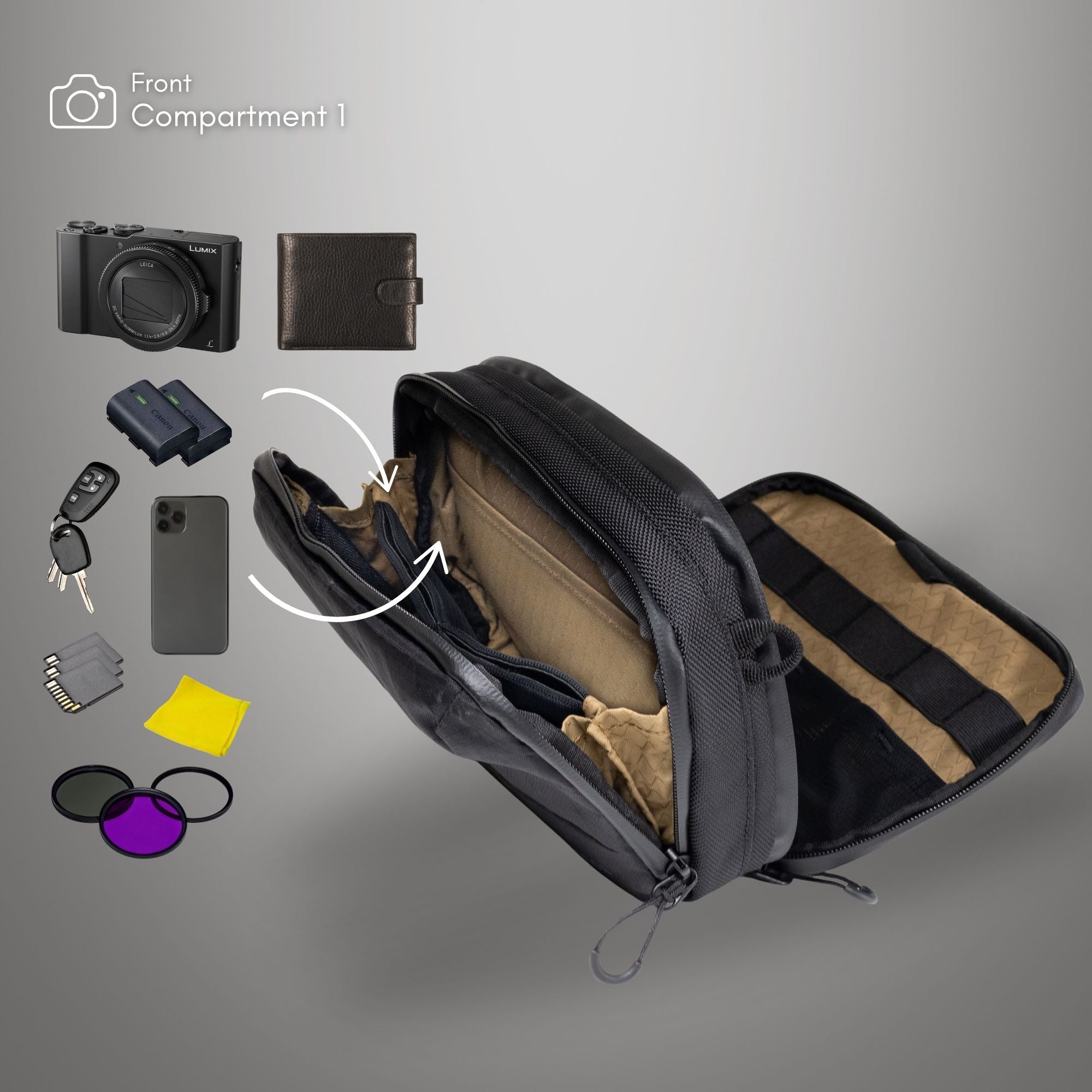 Element Pouch - Compact & lightweight shoulder bag for everything