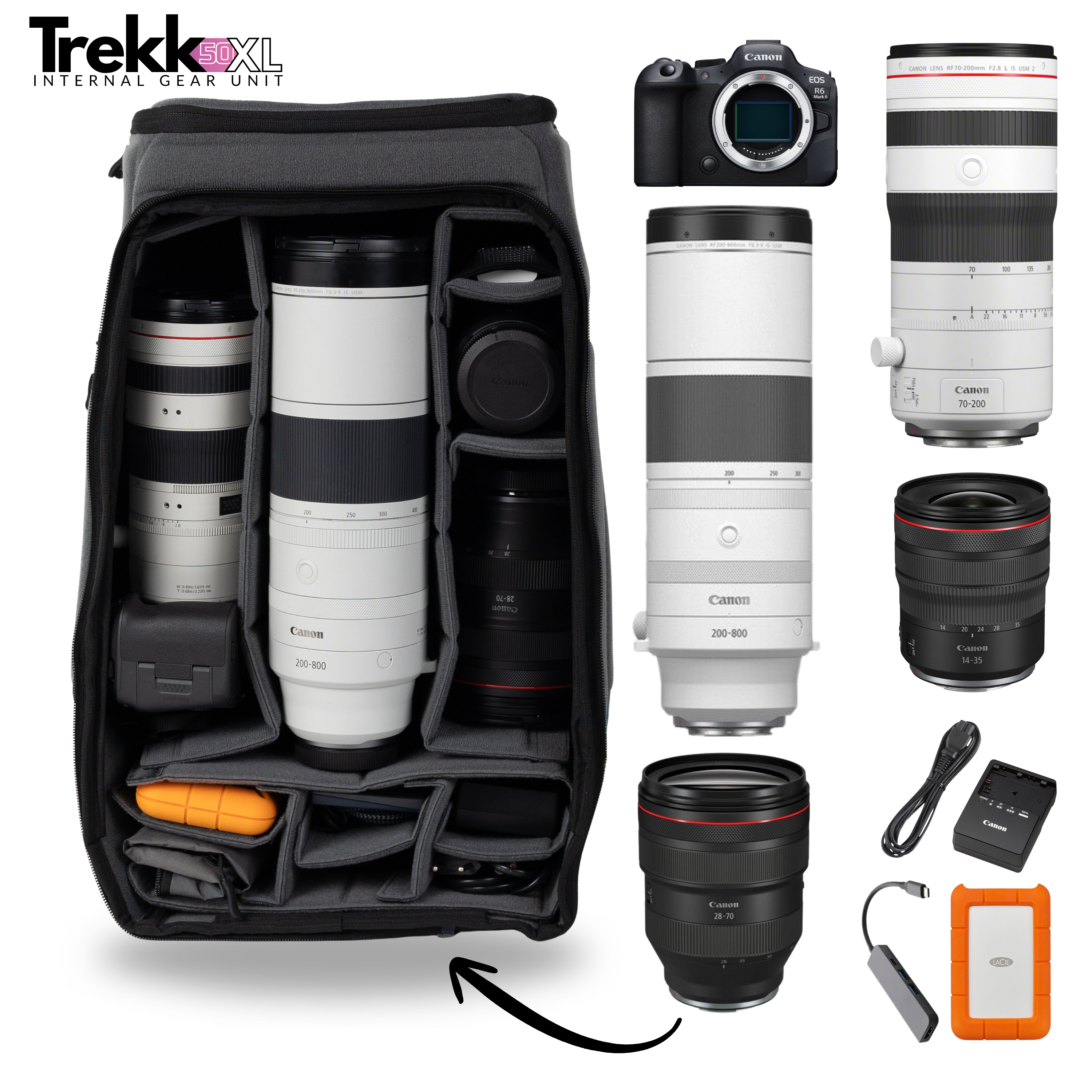 Element trekkpack 50L - Kit complet