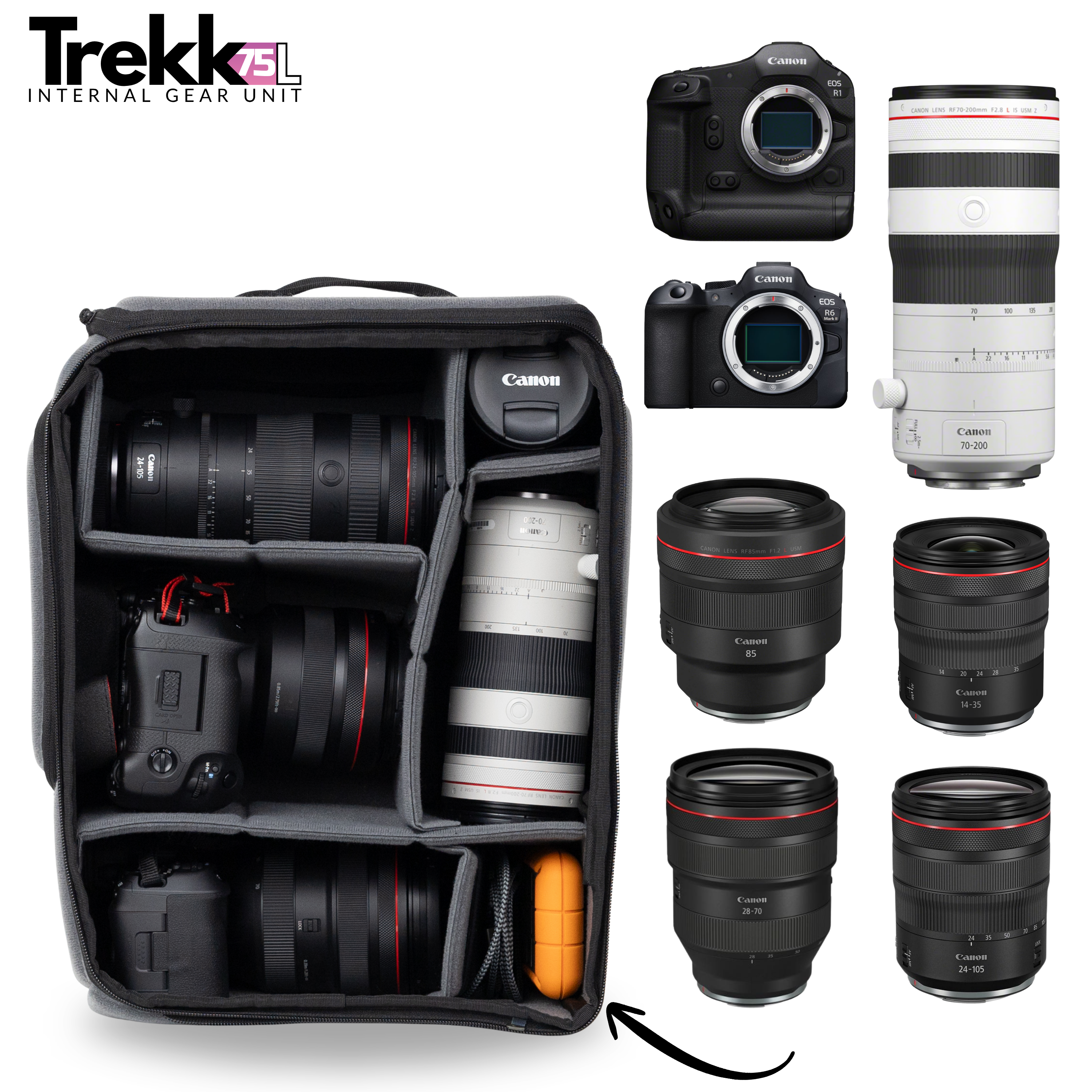 Element trekkpack 75L - Kit complet