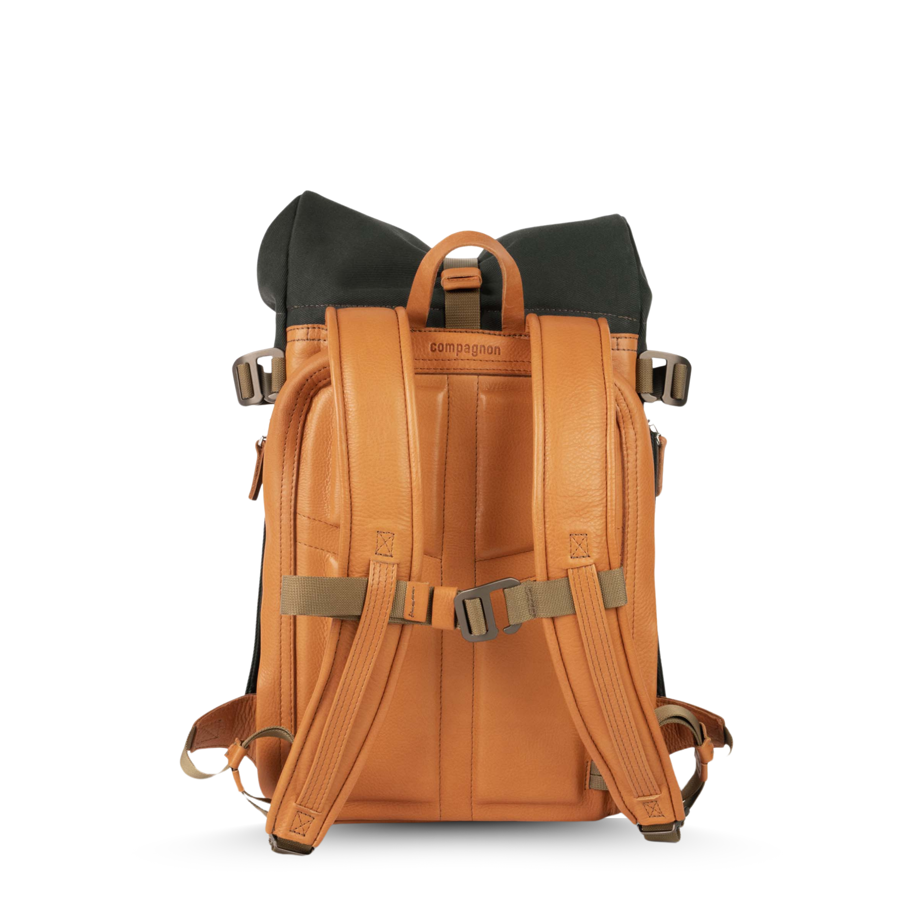 Little Backpack Gen III in green & light brown | compagnon bags Little Backpack Gen III in green & light brown | compagnon bags
