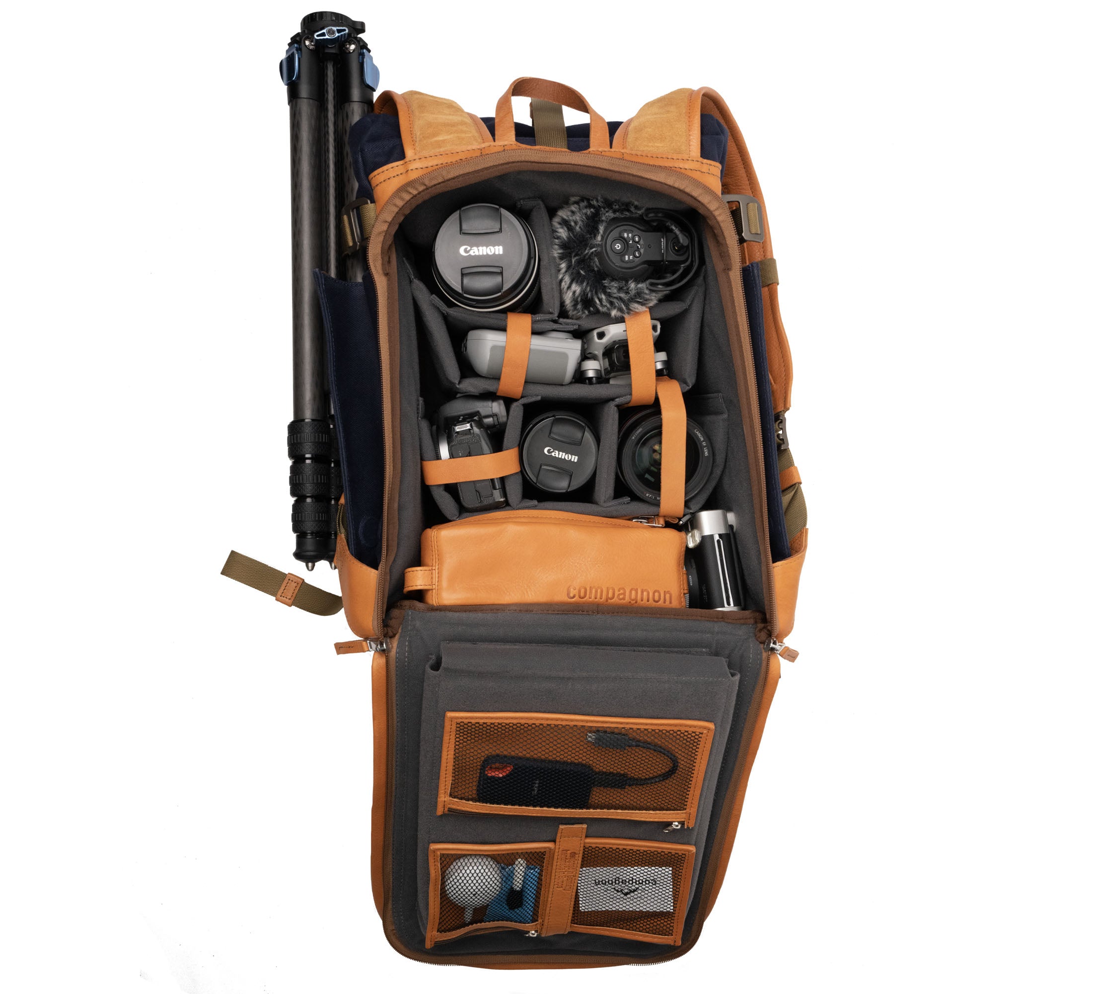 backpack apple laptop komplete nikon camera compagnon backpack Gen III (Green / Light Brown)