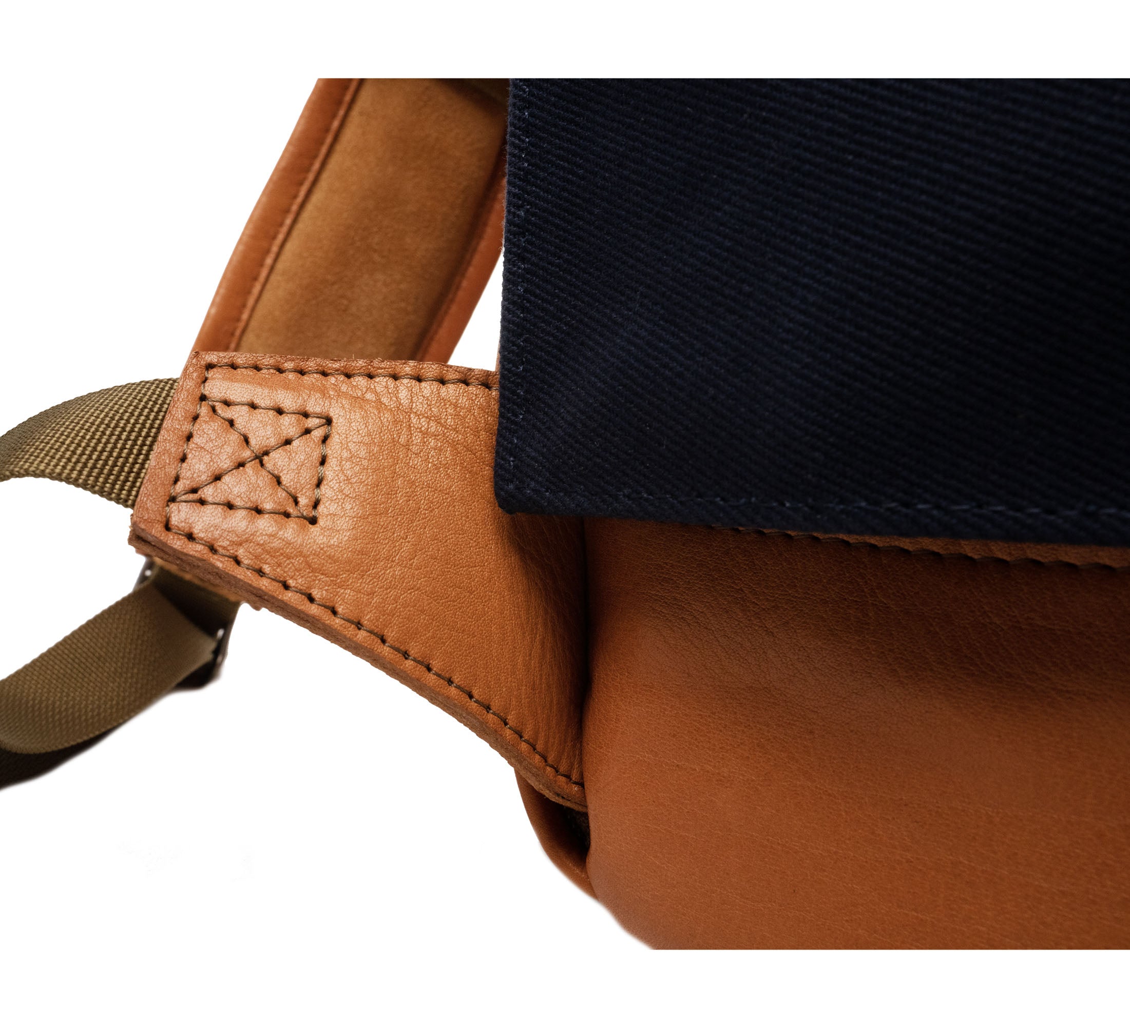 brown and blue leather backpack Backpack Gen III Blue & Light Brown | Practical & Weatherproof