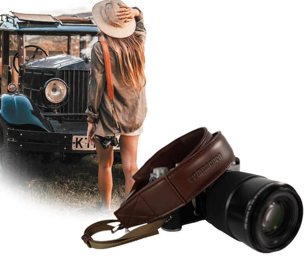 Sangle Courroie Logo Sony Pour Appareil Photo Reflex Et Compact - Large Et Confortable